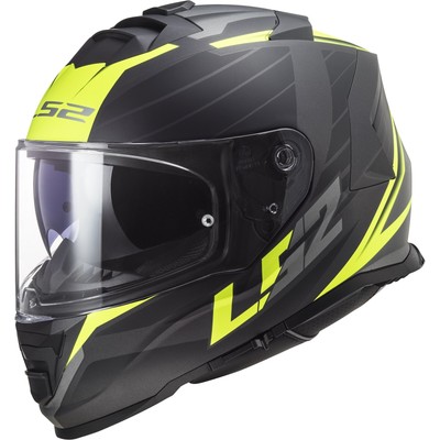 Motorcycle Helmet L - LS2 Storm II 2 FF800 Nerve - Matte Black Fluo Yellow