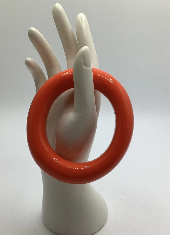 Подписанный Trina Turk оранжевый моды 7,5 дюйма смелый коренастый смолы браслет - Изображение 4 из 4