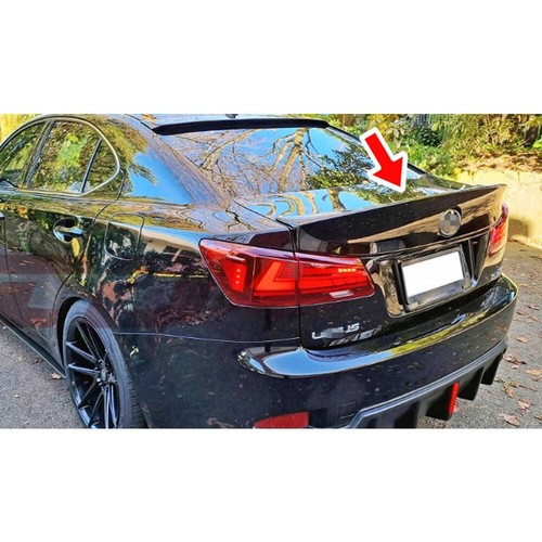 Unpainted For LEXUS 06-12 IS250 IS350 Sedan W Style Rear Trunk Spoiler ABS - Picture 4 of 5