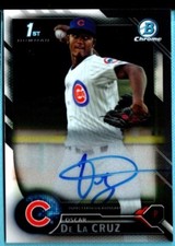 2016 Bowman Chrome  Autograph Auto  Oscar De La Cruz Card # CPA-OD