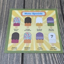 Leap Frog Scoop  Learn Cart Replacement Ice Pop Menu Card Part Piece