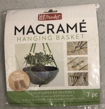 Make Market Macrame hanging basket 7pc starter kit