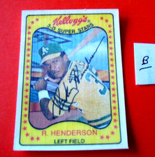 1981 KELLOGG'S #33 RICKEY HENDERSON  NM/MT or better OAKLAND A'S (B)