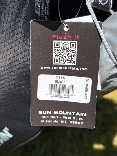 Sun Mountain 3.5LS Stand Bag with 4 Way Divider Top "Brand New" BLACK - Picture 4 of 24