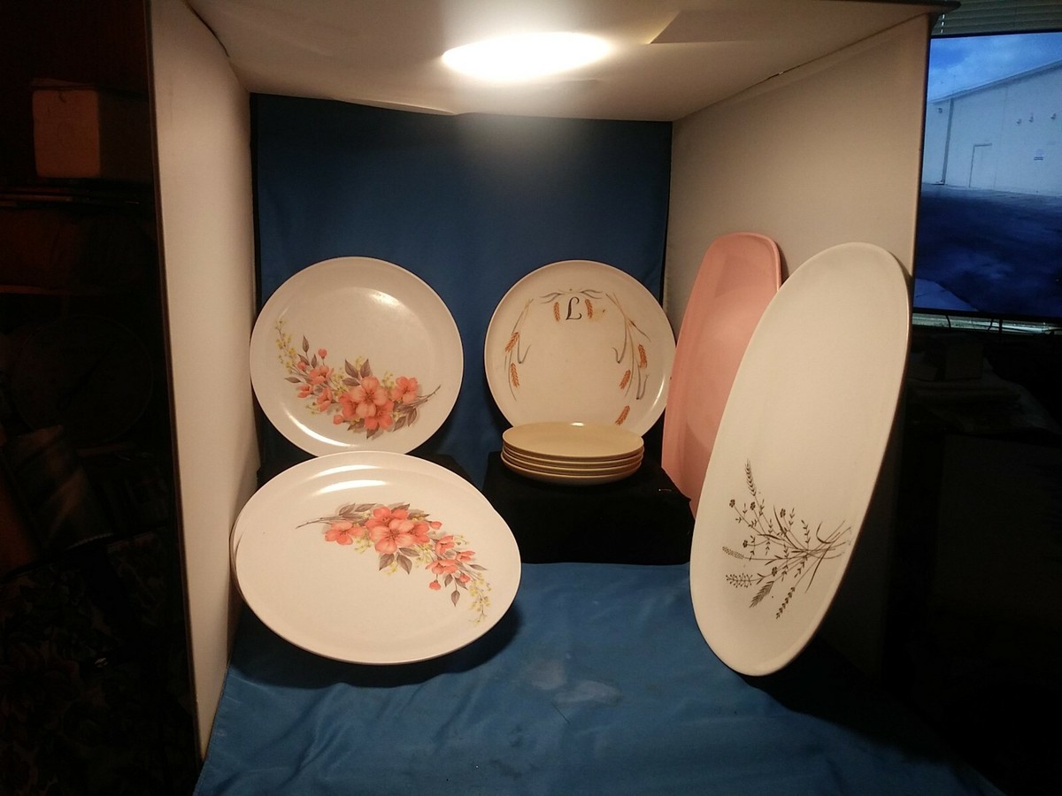 Vintage Mixed Lot 14 pieces Melmac Melamine MCM Dinnerware