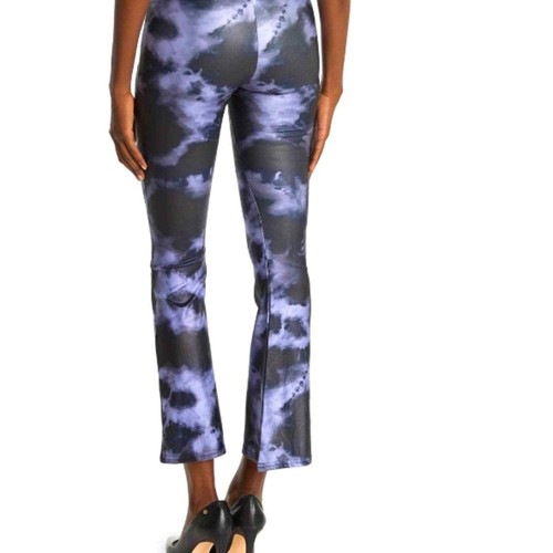 Topshop Flared Tie-Dye Satin Leggings 