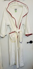 Bill Blass Rare VTG Hooded Robe Pockets Terrycloth Belt Size Small See Desc 