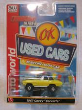 AUTO WORLD OK USED CARS THUNDER JET ULTRAG G 67 CHEVY CORVETTE YELLOW/BLACK