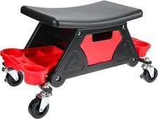 Toolly Rolling Mechanic Stool, 300 Lbs Capacity Detailing Garage Roller... 
