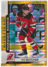 2017-18 O-Pee-Chee Platinum Seismic Gold #175 Will Butcher 36/50 New Jersey