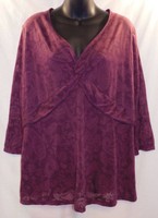 Avenue Plus Size Blouse Top Size 22 24 Purple Womens R181 Avenue Plus Size Blouse Top Size 22 24 Purple Womens R181
