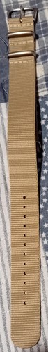 NATO ARMBAND NYLON 18 MM LÄNGE CA. 26,5 CM BEIGE