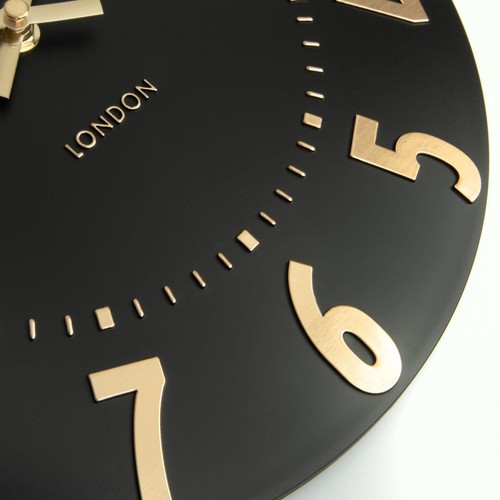 Thomas Kent Mulberry Noir Small Wall Clock - 12" - Picture 4 of 6