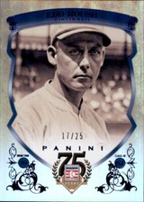 2014 Hall Of Fame Induction Class Edd Roush #d /25 Blue Shield Refractor SP Reds