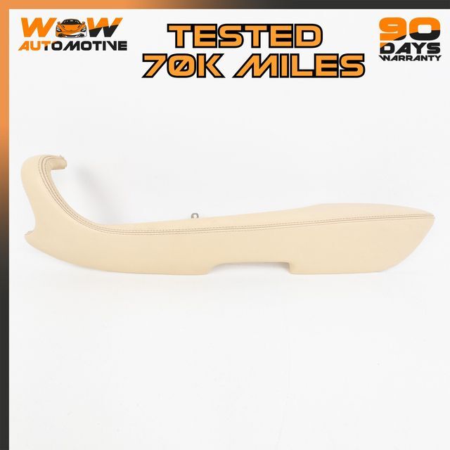 04-10 BENTLEY CONTINENTAL GT RIGHT PASSENGER DOOR ARMREST LEATHER BEIGE OEM
