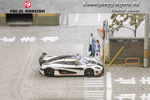 FH 1:64 White Agera RS Super Racing Sports Model Diecast Metal Car - Picture 9 of 10