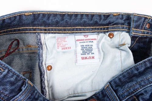 Adriano Goldschmied The Prime Straight Leg Mens Jeans Dark Wash Size 30x32 - Picture 4 of 6