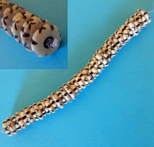 3x13mm Painted Rondelle Genuine Natural Bone, Loose Beads 35 pluss beads