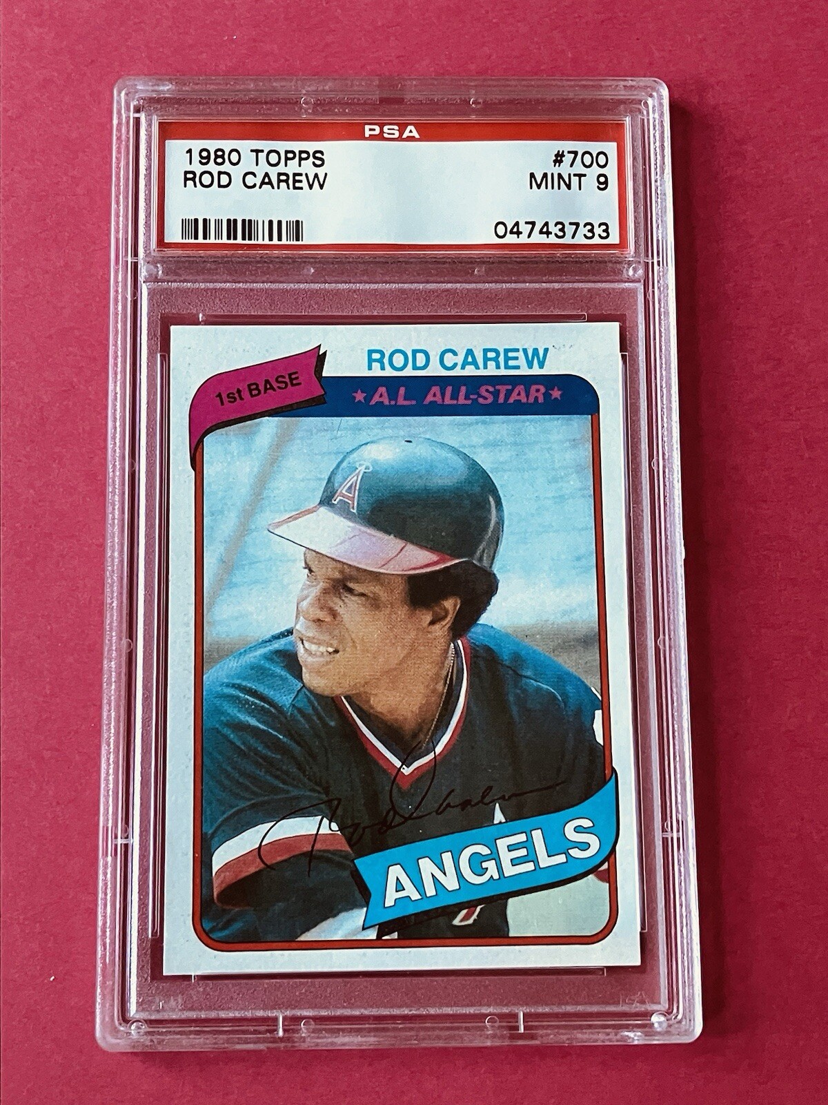 1980 Topps #700 Rod Carew California Angels HOF PSA 9 Mint