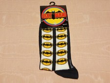 VINTAGE 1982 DC COMICS BATMAN SOCKS SIZE 9-11 NEW OLD STOCK