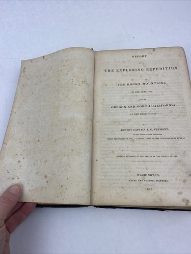Fremont's First and Second Expedition 1842-3-4 Senate Issue 1845 - Picture 6 of 22