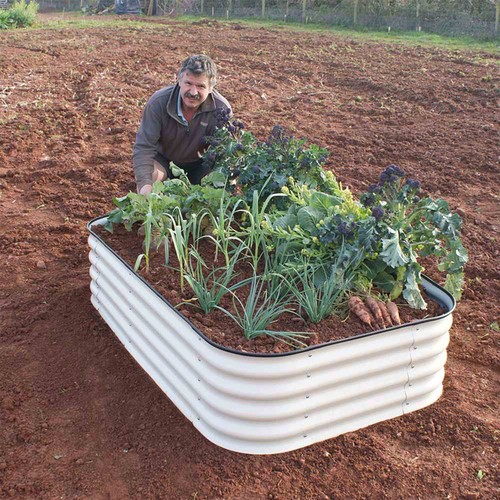 Garden Gear Steel Raised Vegetable Flower Planter Trough Grow Bed Box