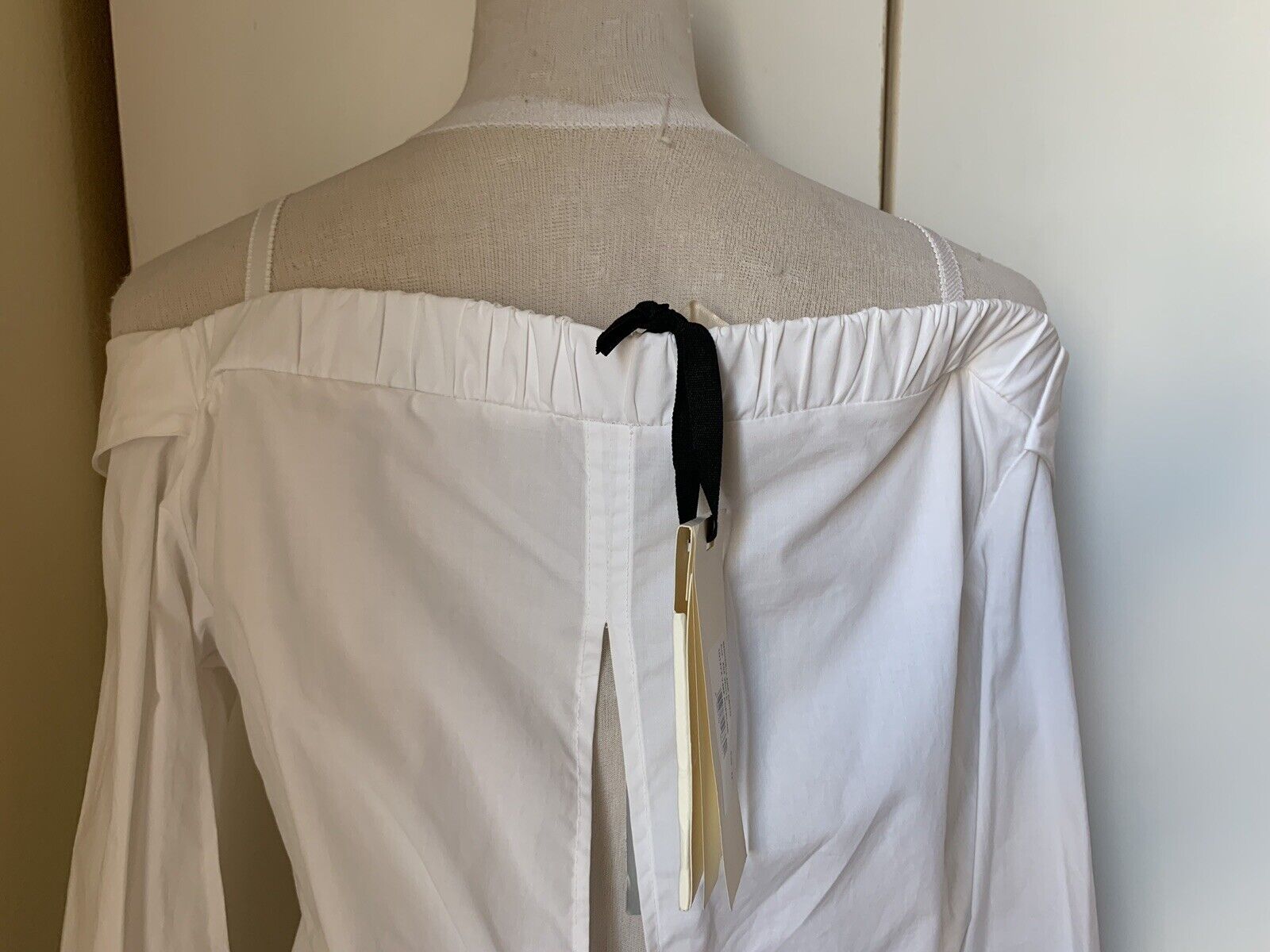 $526 Auth PINKO White Shirt dress Popeline Sz 42