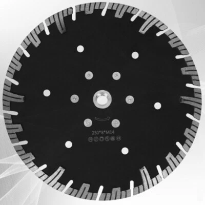 MARKENLOS Diamantscheibe Diamant 125/230mm Trennscheibe Turbo Granit Beton mit Flansch M14