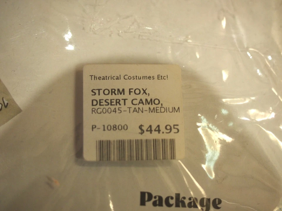 Disfraces RG 85563 Storm Fox Halloween Hombre Mediano Nuevo Foto 3 de 3