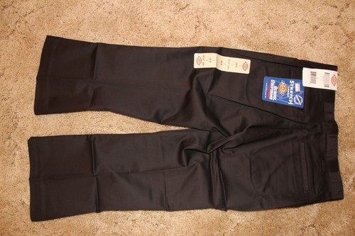 DICKIES Girl's Junior Black School Uniform Capri Sz 3 Boot Cut 29" x 22" - Picture 9 of 10