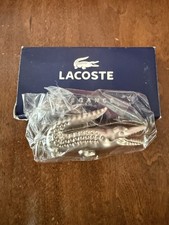 Lacoste Metal Keychain Silver