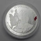 2011 Cook Islands $10 1oz .999 Silver Proof Coin Round QEII Diamond Jubilee