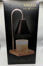 Mikasa Home Accents Adjustable Light Brightness Candle Warmer Black Electric New