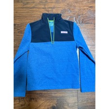 Vineyard Vines Boys The Shep Shirt Blue Colorblock Quarter Zip Pullover XL 18