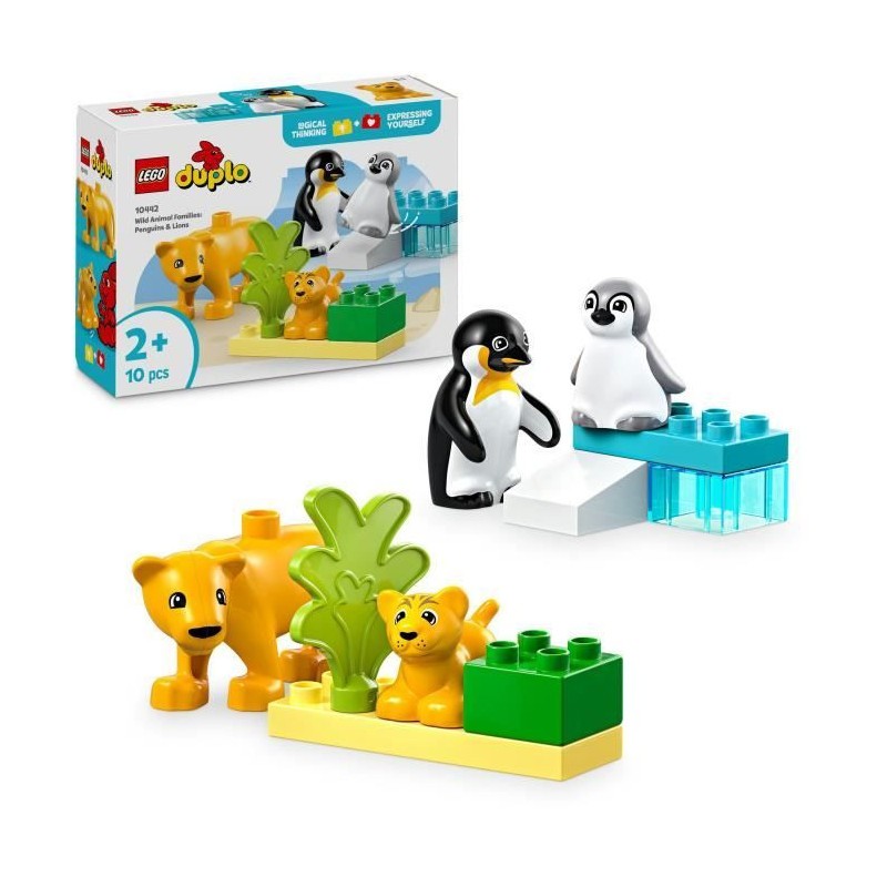 LEGO DUPLO 10442 Familles d'animaux sauvages : le jeu idéal pour s'amuser en famille