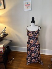 Astr The Label Satin Slipdress Midi Dress Size Small NEW