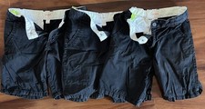 Cat  Jack Boys  Size 10 Uniform Shorts, Navy Adjustable Waist, Lot of 3 DEAL 