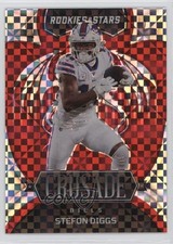 2022 Panini Rookies & Stars Crusade Red Plaid Prizm Stefon Diggs #CR-7 0nr3