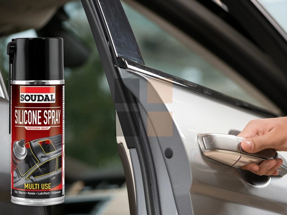 6x Soudal Silikonspray Schmierend Pflegend Metall Gummi Kunststoff 400ml Dose - Bild 3 von 4
