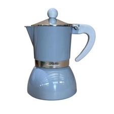 Macchinetta Caffè Caffettiera ad Induzione Grigio Lucido 3 Tazze