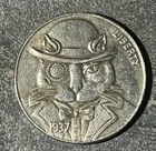 1937 S buffalo Hobo nickel Cat Bow tie & Hat, Steam Punk.