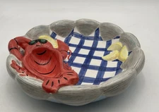 Lobster Chip & Dip Platter Nautical Serving Dish 12 X 3”