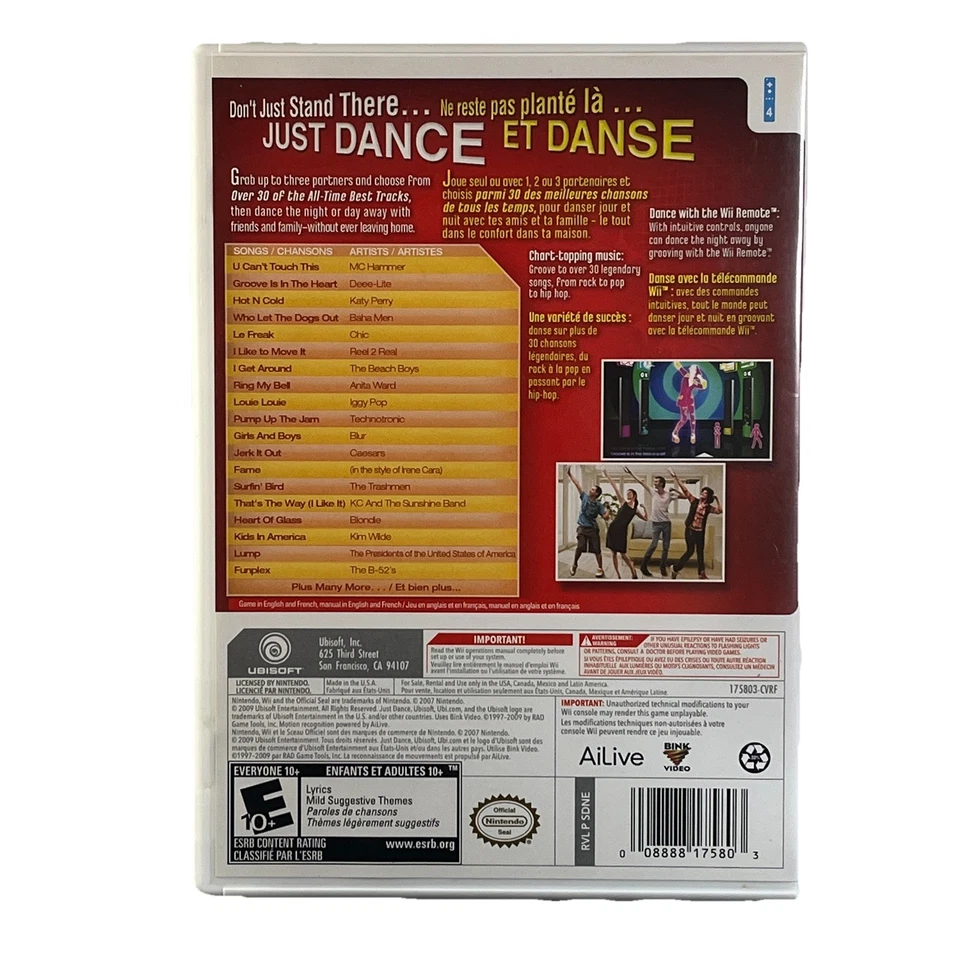 Just Dance (Nintendo Wii, 2009) CIB, Complete, VG Condition & Tested! - Image 2 of 4