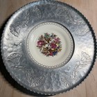 Triumph Limoges 22k White Gold Imperial Victorian Plate Farberware Hammered Vtg — photo 1