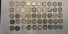 LOT OF 50-- 1946-1964 90% SILVER ROOSEVELT DIMES ROLL 50 COIN LOT MIXED MINTS