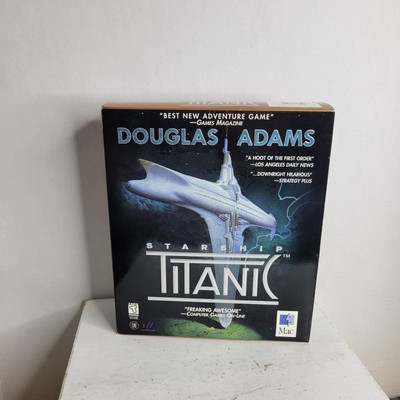 Douglas Adams STARSHIP TITANIC for Mac computer w/ Strategy Guide Sealed NOS