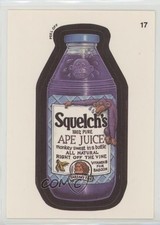 1991 Topps Wacky Packages Squelch's Ape Juice (Coupon Back) #17 1i7