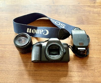 Canon EOS 1000 Body Gehäuse analoge Spiegelreflexkamera SLR Kamera + Objektiv