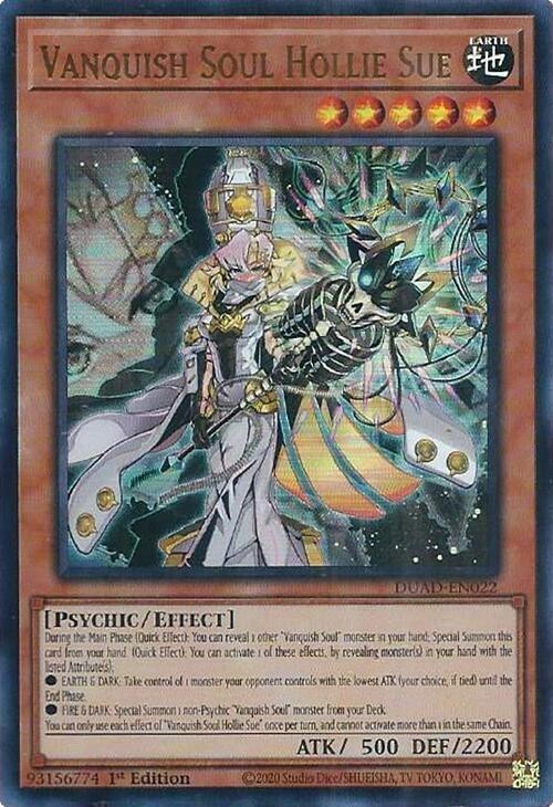 遊戯王 DUAD-EN022 ＶＳ ホーリー・スー Vanquish Soul Hollie Sue (英語版 1st Edition スターライトレア) Duelist’s Advance YuGiOh Vanquish Soul Hollie Sue Starlight 1st Duelist's