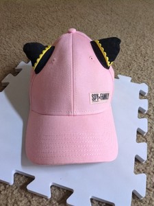 Bioworld International Spy x Family Anya adjustable cap pink color & black horns